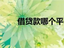 借貸款哪個平臺可靠利息低（借貸）