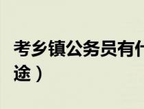 考鄉(xiāng)鎮(zhèn)公務(wù)員有什么好處(考鄉(xiāng)鎮(zhèn)公務(wù)員有前途) 考鄉(xiāng)鎮(zhèn)公務(wù)員有什么好處(考鄉(xiāng)鎮(zhèn)公務(wù)員有前途)